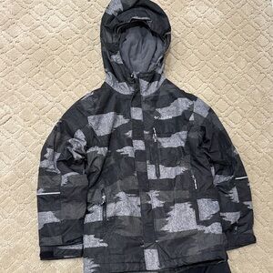 Kids Columbia Snow suit Black and Gray Jacket